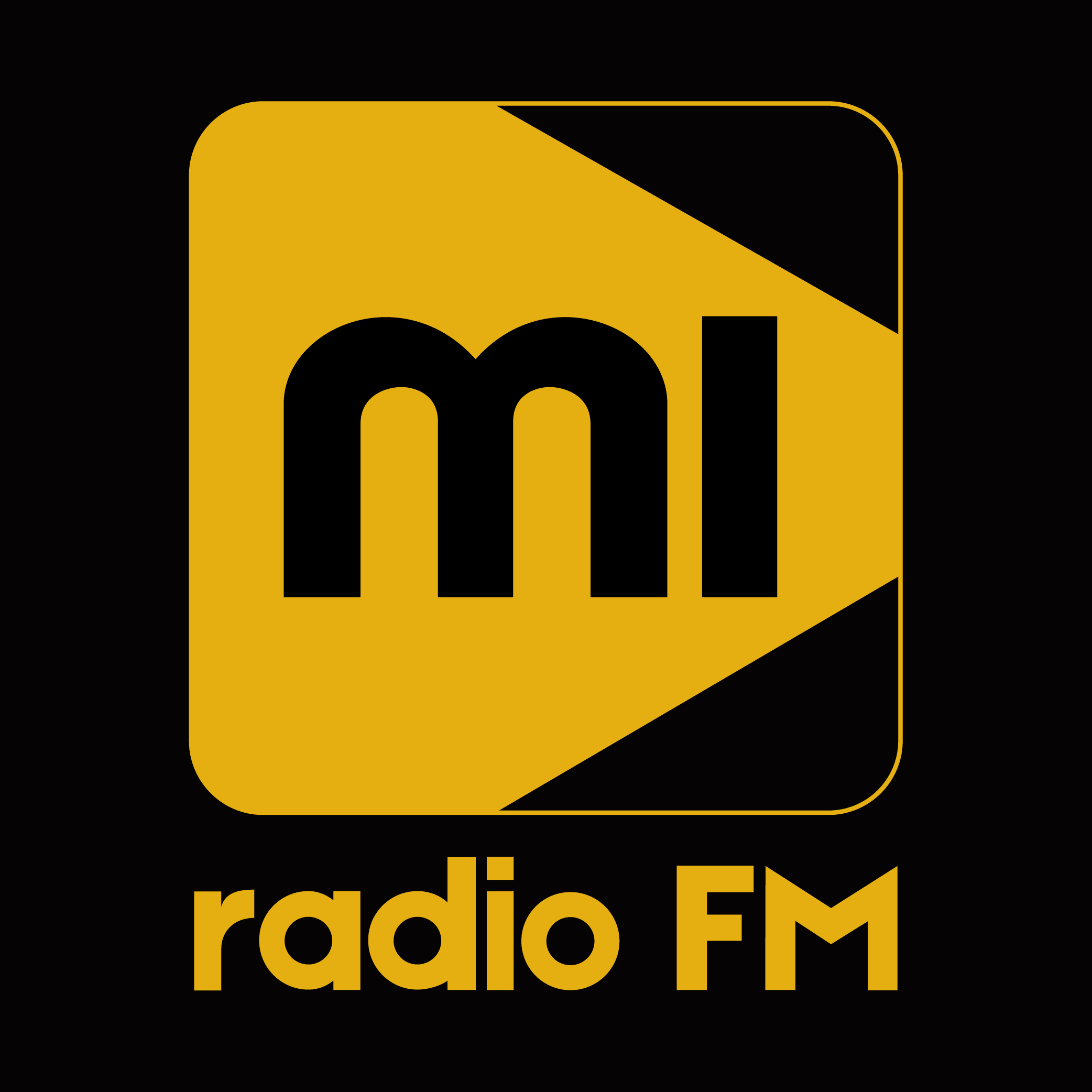 Logotipo de Mi Radio FM, La emisora hecha por y para los jóvenes